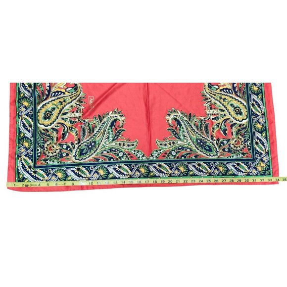 Aker, vintage silk scarf Size 34''x34'' - Picture 9 of 9